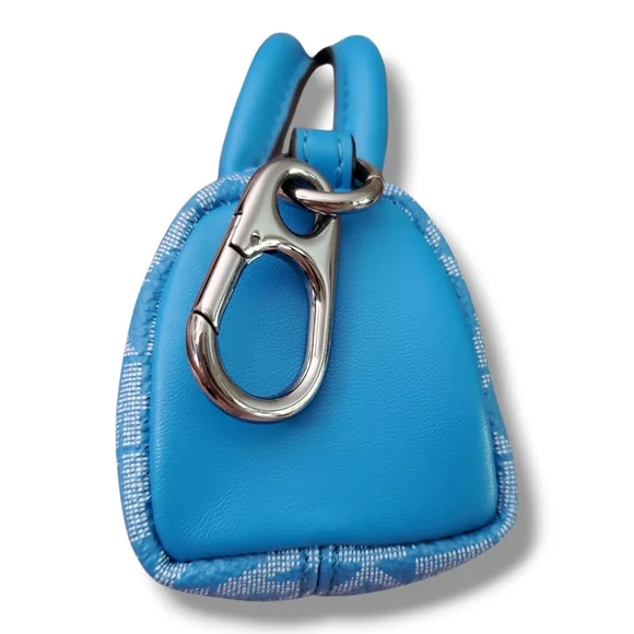Michael Kors Micro Duffle Keyfob in Perfect Sky Blue - Picture 5 of 5